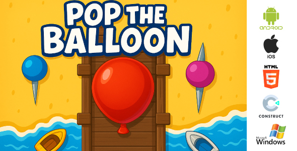 Pop The Balloons - Hyper Casual Puzzle Game - HTML5, Android, iOS & Windows (Construct 3) Pop The Balloons - Hyper Casual Puzzle Game - HTML5, Android, iOS & Windows (Construct 3)