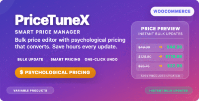PriceTuneX - WooCommerce Smart Price Manager