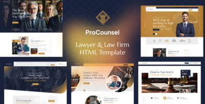 ProCounsel - Lawyer & Law Firm HTML Template