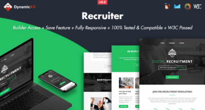 Recruiter - Responsive Email + Online Builder