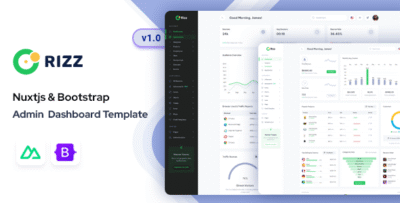 Rizz - Nuxt Admin & Dashboard Template