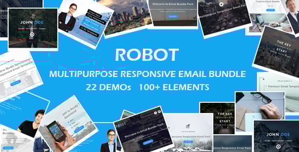 ROBOT - Multipurpose Responsive Email Bundle with Online Stamp Ready Builder Access ROBOT - Multipurpose Responsive Email Bundle with Online Stamp Ready Builder Access