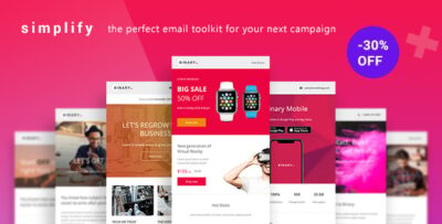 Simplify - Responsive Notification Style Email Newsletter Template