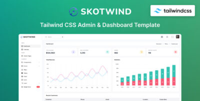 Skotwind- Tailwind CSS 4 Admin Layout & UI Kit Template