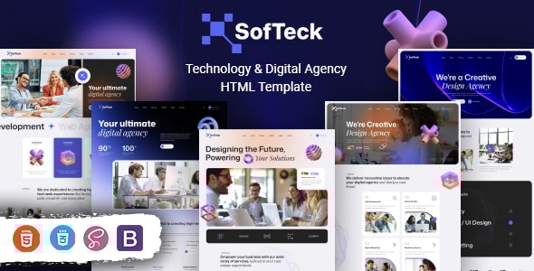 Softeck - Technology & Digital Agency HTML Template Softeck - Technology & Digital Agency HTML Template
