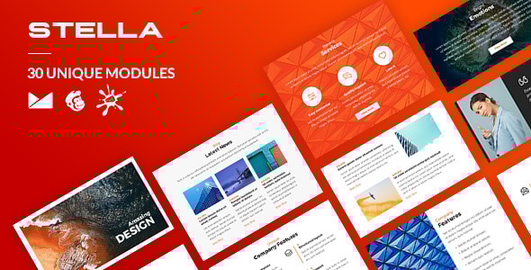 Stella Email-Template + Online Builder Stella Email-Template + Online Builder
