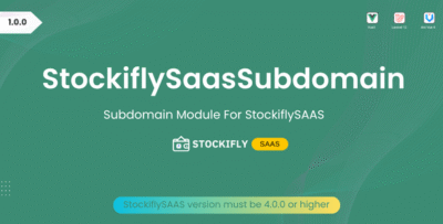 Subdomain Module for Stockifly SAAS - StockiflySaasSubdomain