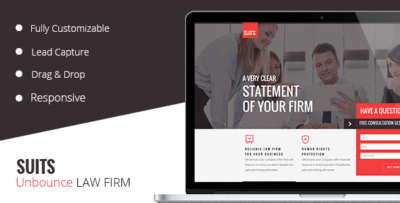 SUITS -  Unbounce  Law Template