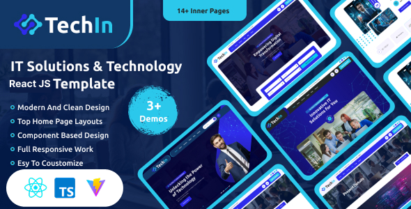 Techin - IT Services and Technology React JSTemplate Techin - IT Services and Technology React JSTemplate