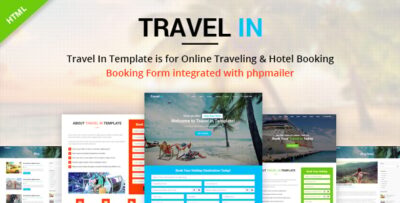 Travel In - Tour, Hotel & Air Tickets Landing HTML Template