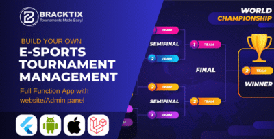 Ultimate e-Sports Tournament Management App - Flutter Complete Solution