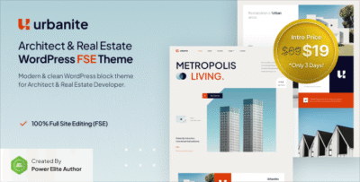 Urbanite - Architect & Real Estate Developer FSE WordPress Theme