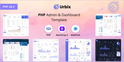 Urbix - PHP Admin & Dashboard Template