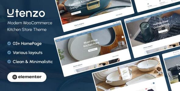 Utenzo - Modern WooCommerce Kitchen Store Theme Utenzo - Modern WooCommerce Kitchen Store Theme