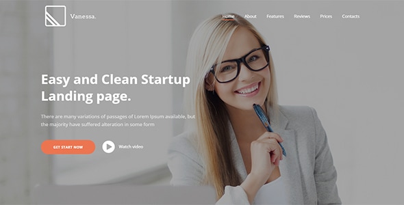 Vanessa Easy Startup Landing Page Vanessa Easy Startup Landing Page