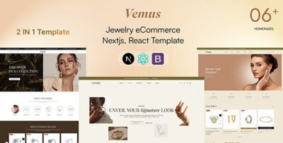 Vemus - Jewelry Ecommerce Nextjs React Template