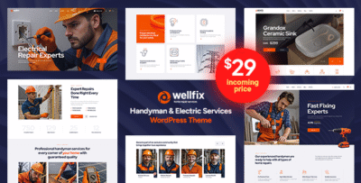 Wellfix - Handyman & Electrician WordPress Theme