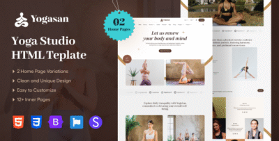 Yogasan - Yoga HTML Template