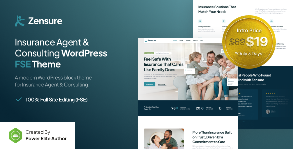 Zensure - Insurance Agent & Consulting FSE WordPress Theme Zensure - Insurance Agent & Consulting FSE WordPress Theme