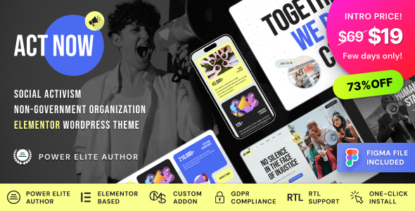 Act Now - Social Activism & NGO WordPress Theme Act Now - Social Activism & NGO WordPress Theme
