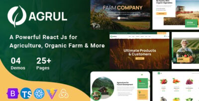 Agrul - Agriculture React JS Template