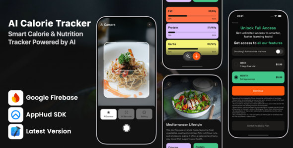 AI Calorie Tracker - iOS App Source Code AI Calorie Tracker - iOS App Source Code