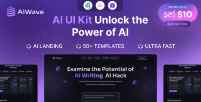 Aiwave - Django 5 - AI SaaS Website + Dashboard UI Kit