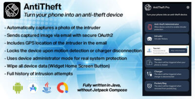 Antitheft - Intelligent Protection System for Android
