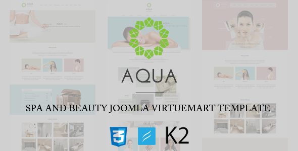 Aqua - Spa and Beauty Joomla VirtueMart Template Aqua - Spa and Beauty Joomla VirtueMart Template