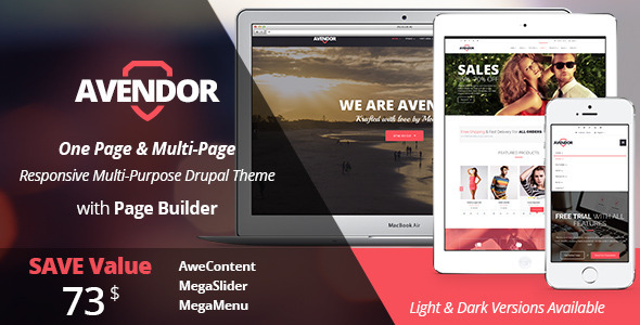 AVENDOR - Responsive Multi-purpose Drupal Theme AVENDOR - Responsive Multi-purpose Drupal Theme