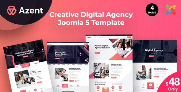 Azent - Joomla 5 Creative Digital Agency Template Azent - Joomla 5 Creative Digital Agency Template