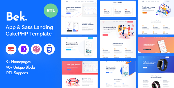 Bek - Saas & Software CakePHP Template Bek - Saas & Software CakePHP Template