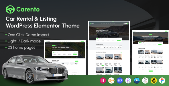 Carento - Car Rental & Listing WordPress Theme Carento - Car Rental & Listing WordPress Theme