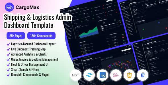 Cargomax - Shipping & Logistics Admin Dashboard Next.js Template Cargomax - Shipping & Logistics Admin Dashboard Next.js Template