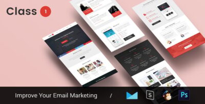 Class One - Multipurpose & Responsive Email Template + Builder