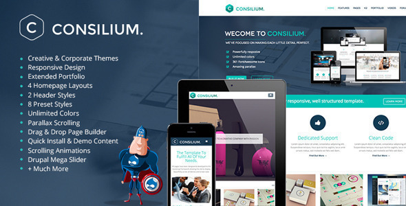 Consilium - Multipurpose Creative Drupal Theme Consilium - Multipurpose Creative Drupal Theme