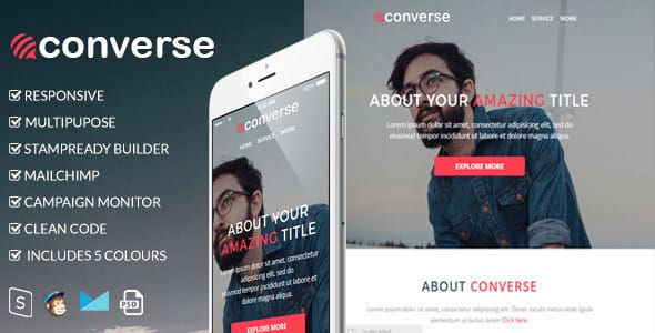 Converse - Responsive Email Template Converse - Responsive Email Template