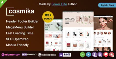 Cosmika - Beauty Cosmetics & Makeup SkinCare WooCommerce WordPress Theme