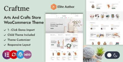 Craftme - Art Crafts & Home Decor WordPress WooCommerce Theme