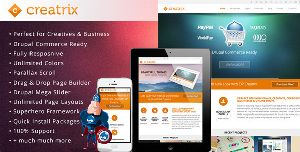 Creatrix - Drupal Commerce, Multipurpose Theme Creatrix - Drupal Commerce, Multipurpose Theme