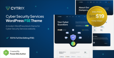 Cytrix – Cyber Security Services FSE WordPress Theme