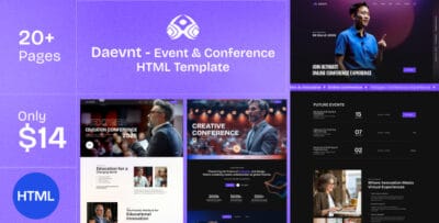 Daevnt - Event and Conference HTML Template