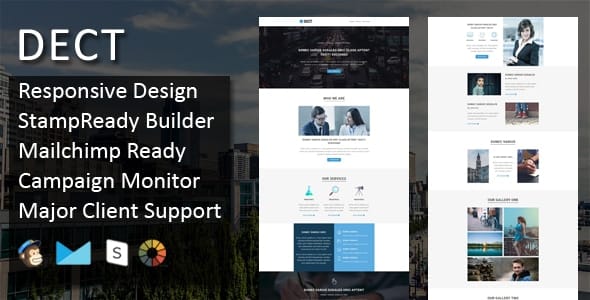 DECT - Multipurpose Responsive Email Template + Stampready Online Builder Access DECT - Multipurpose Responsive Email Template + Stampready Online Builder Access