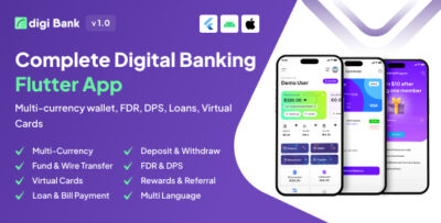 Digibank – Complete Digital Banking Flutter App