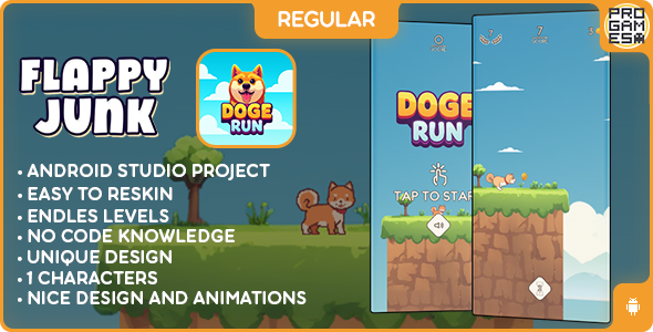 Doge Run (REGULAR) - ANDROID - BUILDBOX CLASSIC game Doge Run (REGULAR) - ANDROID - BUILDBOX CLASSIC game