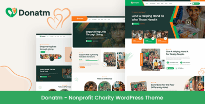 Donatm - Nonprofit Charity WordPress Theme