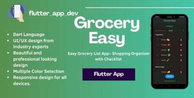Easy Grocery List App- Shopping Organizer with Checklist