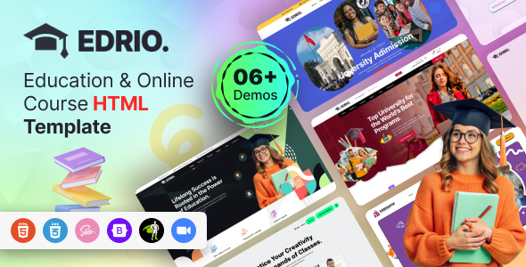 Edrio - Education & Online Courses Template Edrio - Education & Online Courses Template