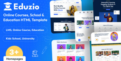 Eduzio - Online Course & Education HTML Template