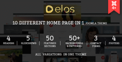 Elos - Responsive MultiPurpose Joomla 4 Theme